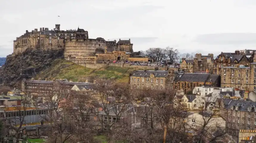 Edinburgh Castle from from National Museum Scotland Roof